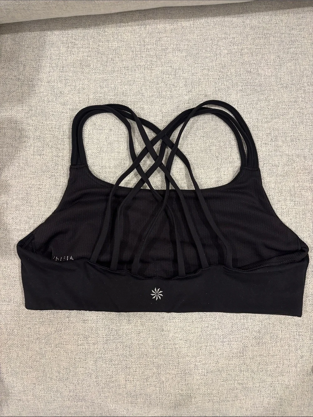 Athleta Black Strappy Sports Bra